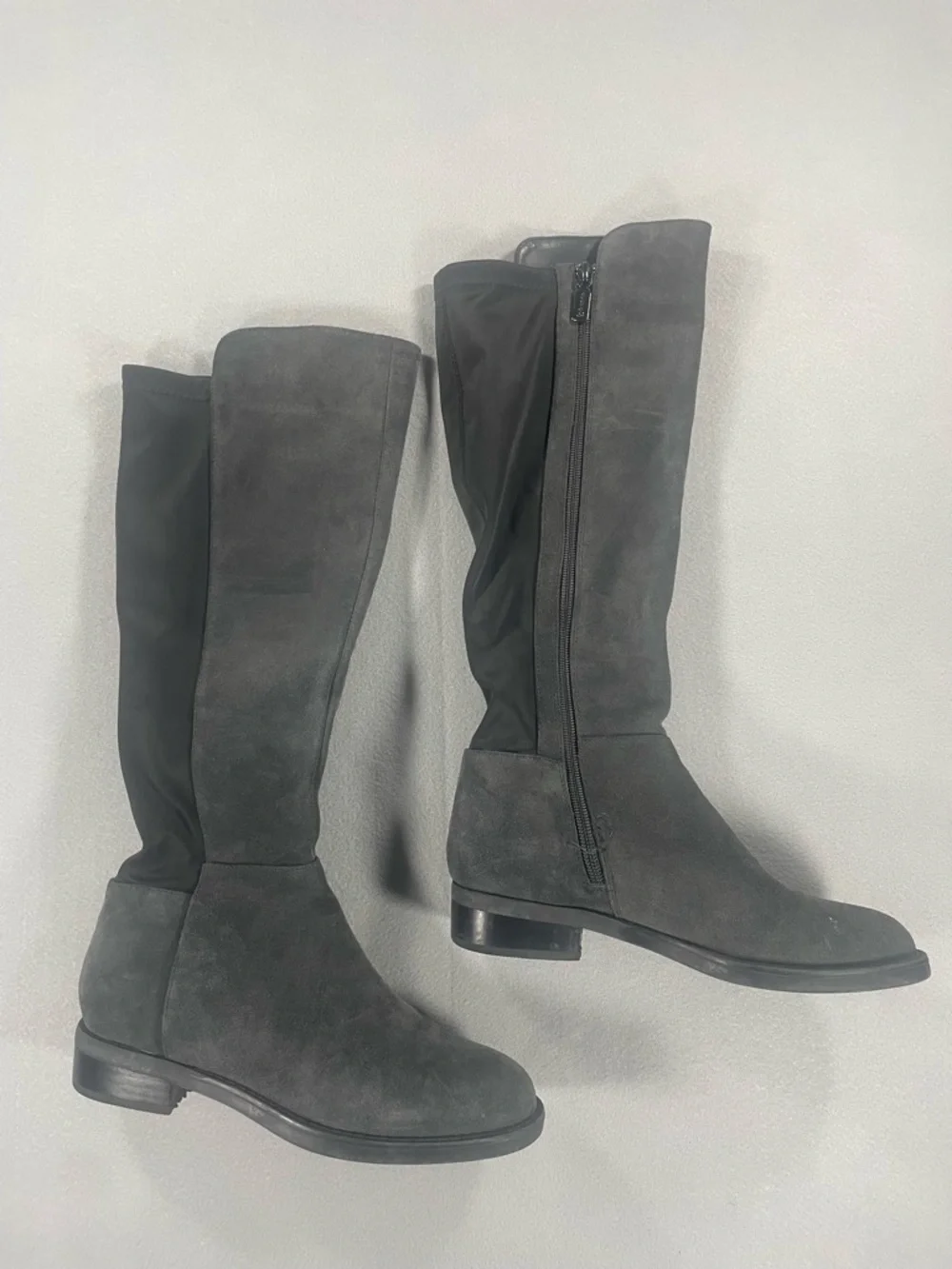 Blondo Tall Riding Boots Womens Suede Gray Size‎ 6.5